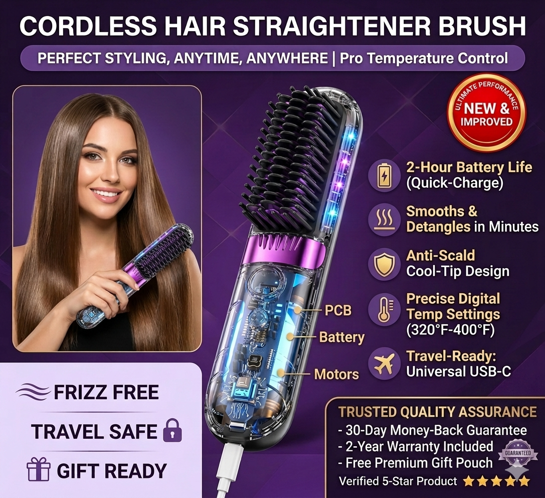 2-in-1 Curling & Straightening Iron