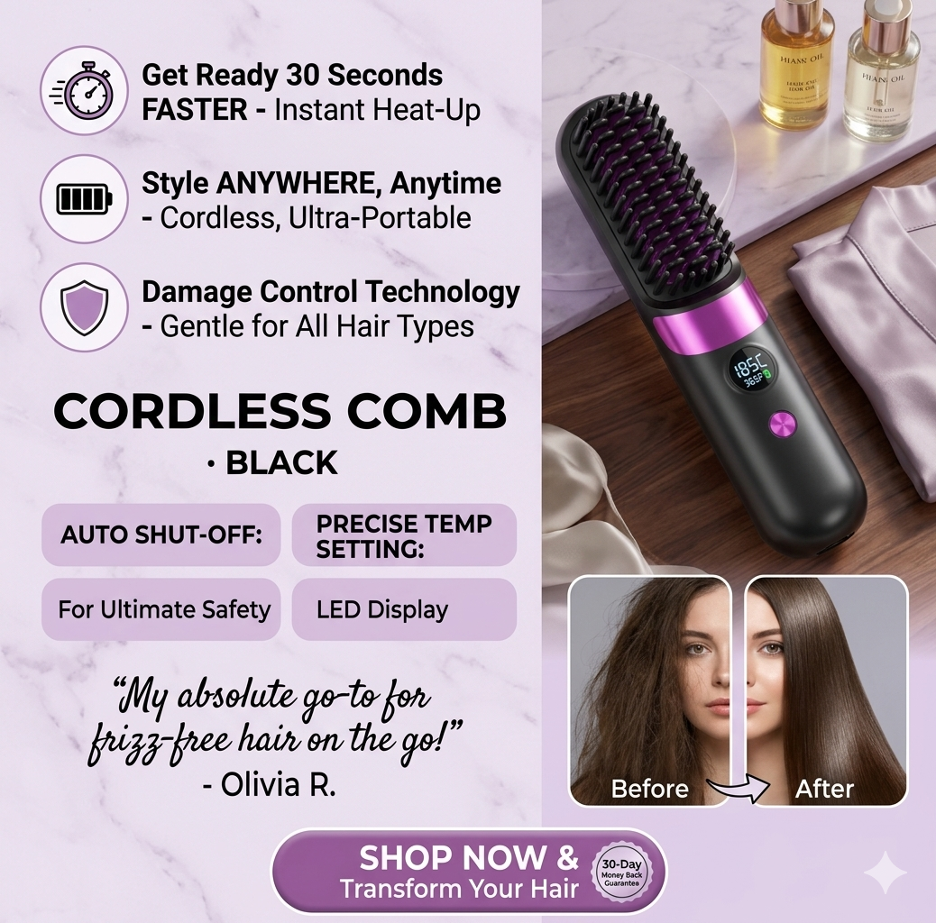 2-in-1 Curling & Straightening Iron
